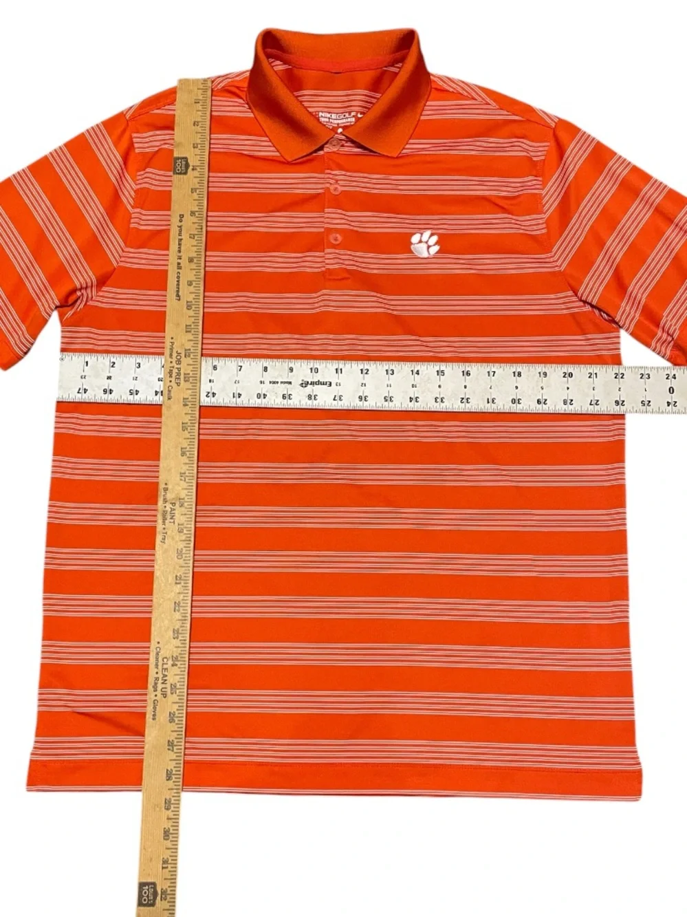 Men's Nike Clemson Tour Performance Premium Golf Polo Orange Size Large